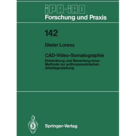 CAD-Video-Somatographie: Entwicklung und Bewertung einer Methode zur anthropomet [Paperback]