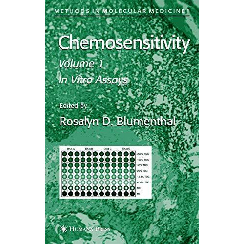 Chemosensitivity: Volume I: In Vitro Assays [Paperback]