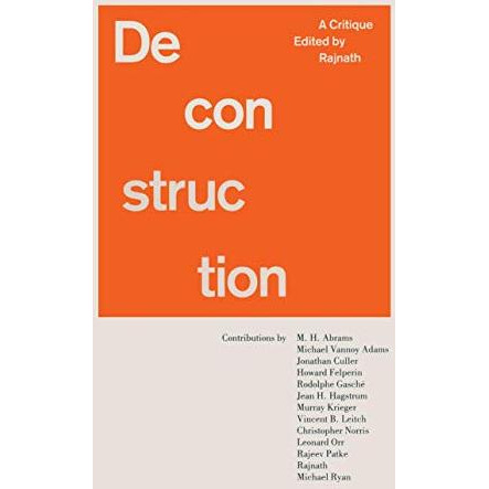 Deconstruction: A Critique [Paperback]