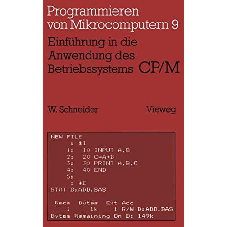 Einf?hrung in die Anwendung des Betriebssystems CP/M [Paperback]