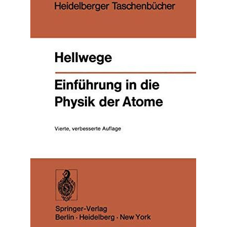 Einf?hrung in die Physik der Atome [Paperback]