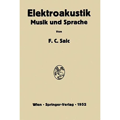 Elektroakustik: Musik und Sprache [Paperback]