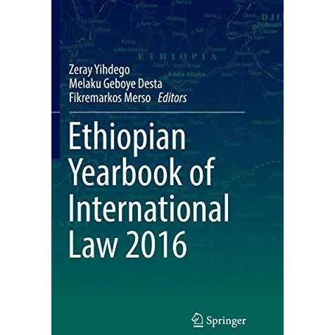 Ethiopian Yearbook of International Law 2016 [Paperback]