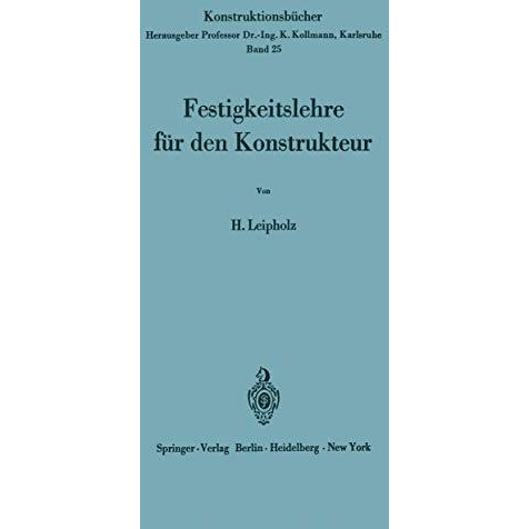 Festigkeitslehre f?r den Konstrukteur [Paperback]