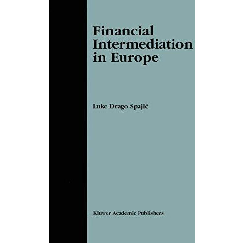 Financial Intermediation in Europe [Hardcover]