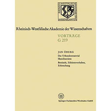 Geisteswissenschaften: Vortr?ge. G 219 [Paperback]