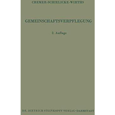 Gemeinschaftsverpflegung [Paperback]