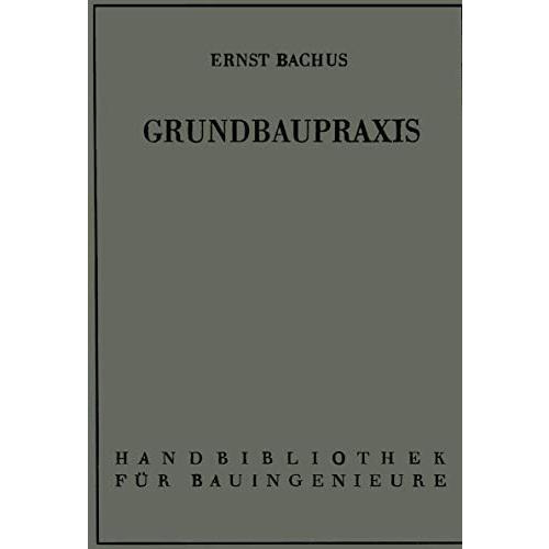 Grundbaupraxis [Paperback]