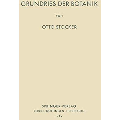 Grundriss der Botanik [Paperback]