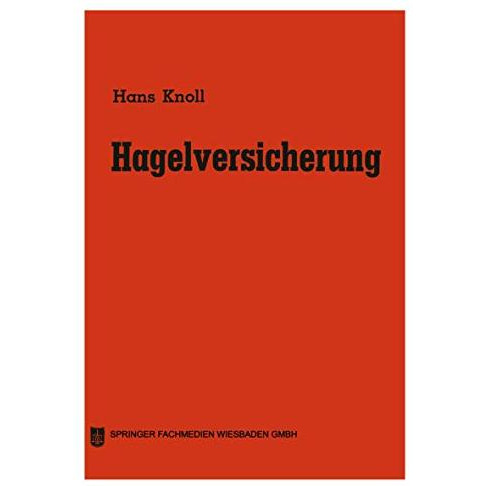 Hagelversicherung [Paperback]