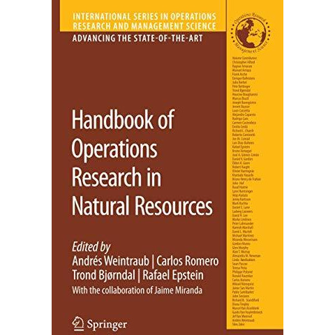 Handbook of Operations Research in Natural Resources [Paperback]