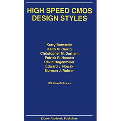 High Speed CMOS Design Styles [Paperback]