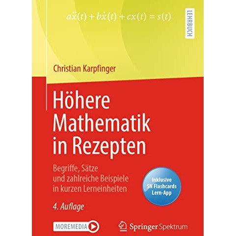 H?here Mathematik in Rezepten: Begriffe, S?tze und zahlreiche Beispiele in kurze [Mixed media product]