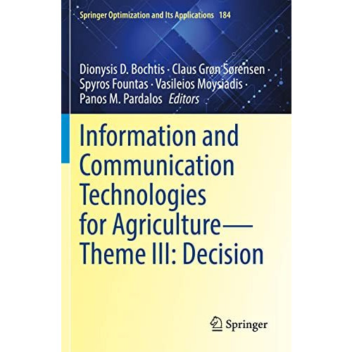 Information and Communication Technologies for AgricultureTheme III: Decision [Paperback]