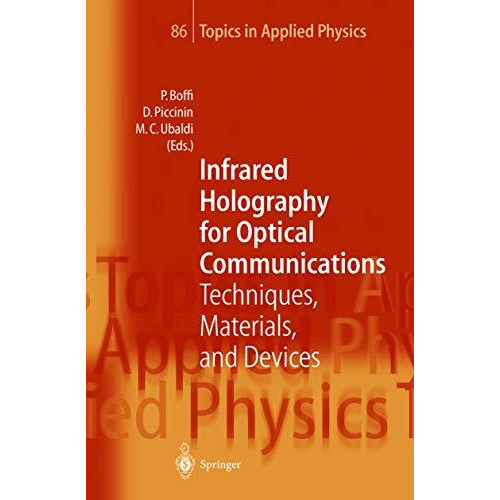 Infrared Holography for Optical Communications: Techniques, Materials and Device [Paperback]