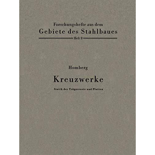 Kreuzwerke: Statik der Tr?gerroste und Platten [Paperback]