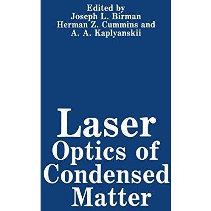 Laser Optics of Condensed Matter [Paperback]