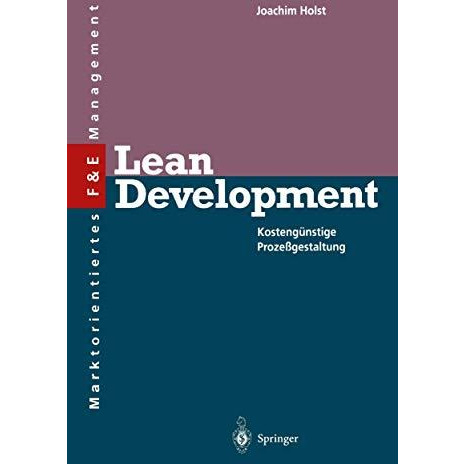 Lean Development: Kosteng?nstige Proze?gestaltung [Paperback]