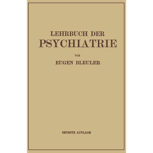 Lehrbuch der Psychiatrie [Paperback]