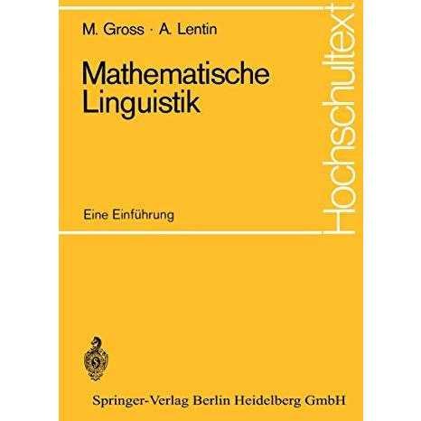 Mathematische Linguistik: Eine Einf?hrung [Paperback]