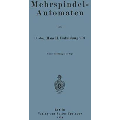 Mehrspindel-Automaten [Paperback]