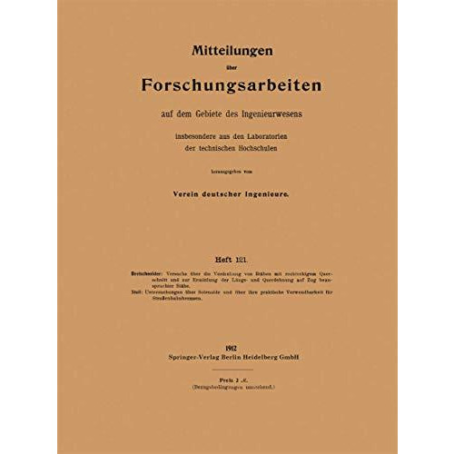 Mitteilungen ?ber Forschungsarbeiten: auf dem Gebiete des Ingenieurwesens [Paperback]