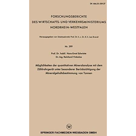 M?glichkeiten der quantitativen Mineralanalyse mit dem Z?hlrohrger?t unter beson [Paperback]