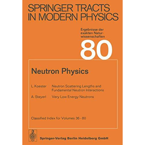 Neutron Physics [Paperback]