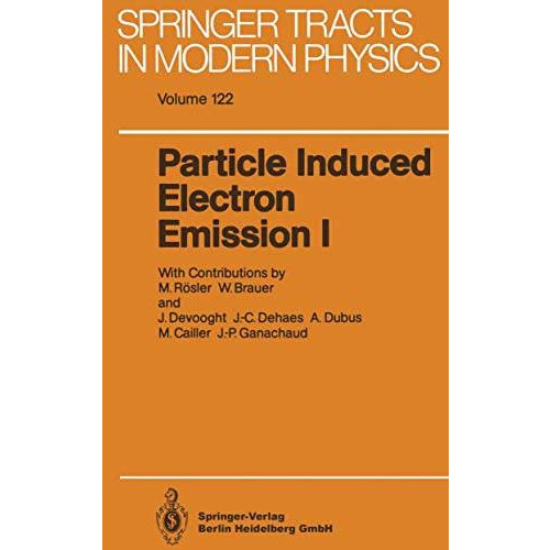 Particle Induced Electron Emission I [Paperback]