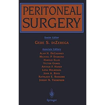 Peritoneal Surgery [Paperback]