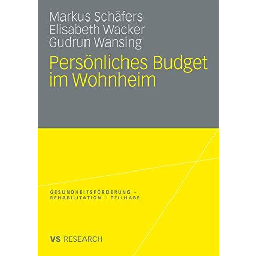 Pers?nliches Budget im Wohnheim [Paperback]