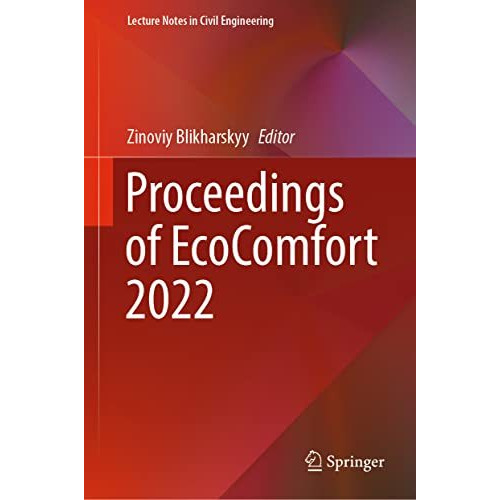 Proceedings of EcoComfort 2022 [Hardcover]