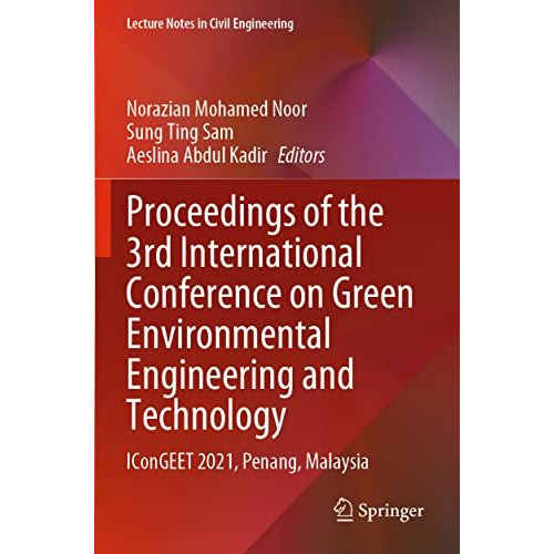 Proceedings of the 3rd International Conference on Green Environmental Engineeri [Paperback]