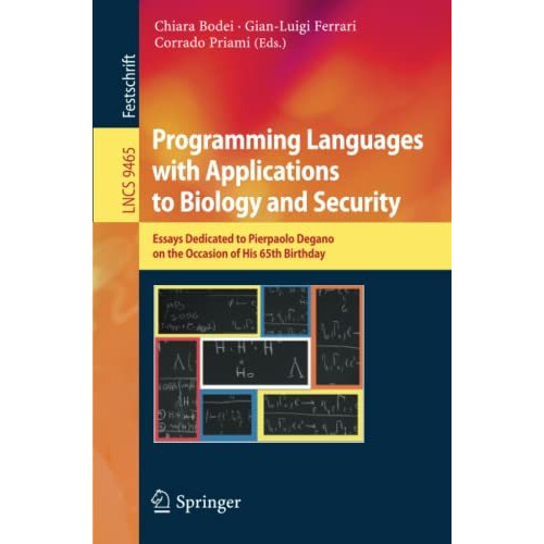 Programming Languages with Applications to Biology and Security: Essays Dedicate [Paperback]