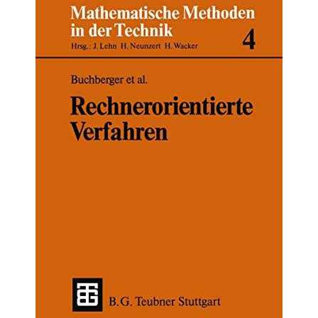 Rechnerorientierte Verfahren [Paperback]