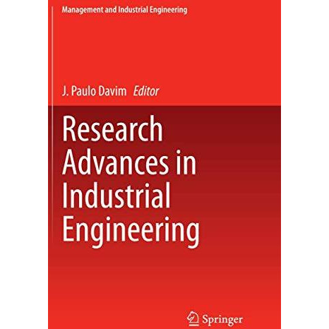 Research Advances in Industrial Engineering [Paperback]