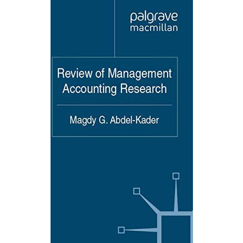 Review of Management Accounting Research [Paperback]