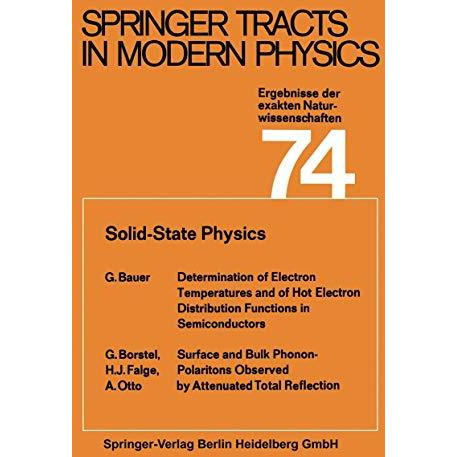 Solid-State Physics: Ergebnisse der exakten Naturwissenschaften [Paperback]