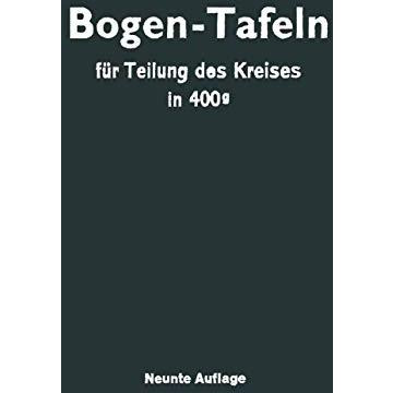 Taschenbuch zum Abstecken von Kreisbogen: mit und ohne ?bergangsbogen f?r Teilun [Paperback]