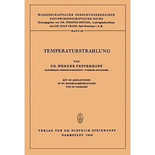 Temperaturstrahlung [Paperback]