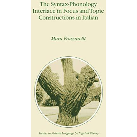 The Syntax-Phonology Interface in Focus and Topic Constructions in Italian [Paperback]