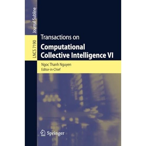 Transactions on Computational Collective Intelligence VI [Paperback]