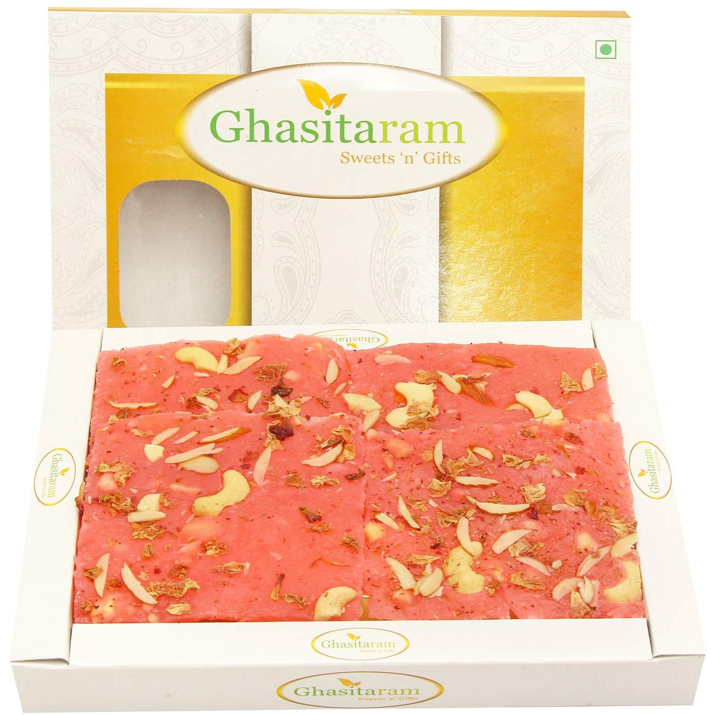 Ghasitaram Mumbai Gifts Diwali Gifts Rose Ice Halwa (400 GMS)