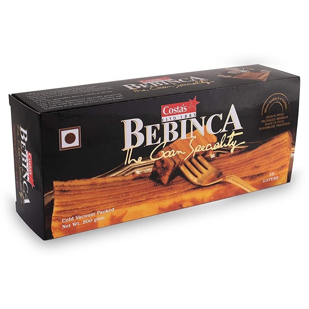 Costa's Goa Bebinca 500g(Pack of 2) Traditional Goan Delicacy