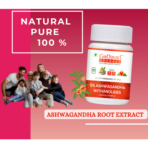 Ashagandha Capsule 5% Withanolides Extract