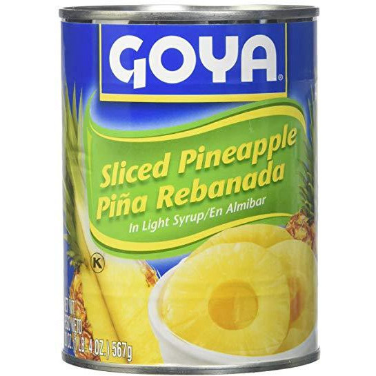 Case of 24 - Goya Sliced Pineapple Slices - 20 Oz (567 Gm) [50% Off]