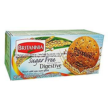 Case of 12 - Britannia Sugar Free Digestive Biscuit - 12.3 Oz (350 Gm)
