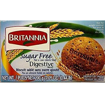 Case of 24 - Britannia Sugar Free Digestive Biscuit - 200 Gm (7.05 Oz)