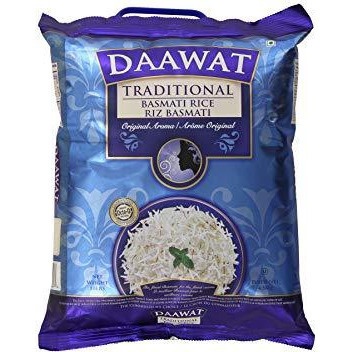 Case of 1 - Daawat Traditional Basmati Rice - 10 Lb (4.5 Kg)