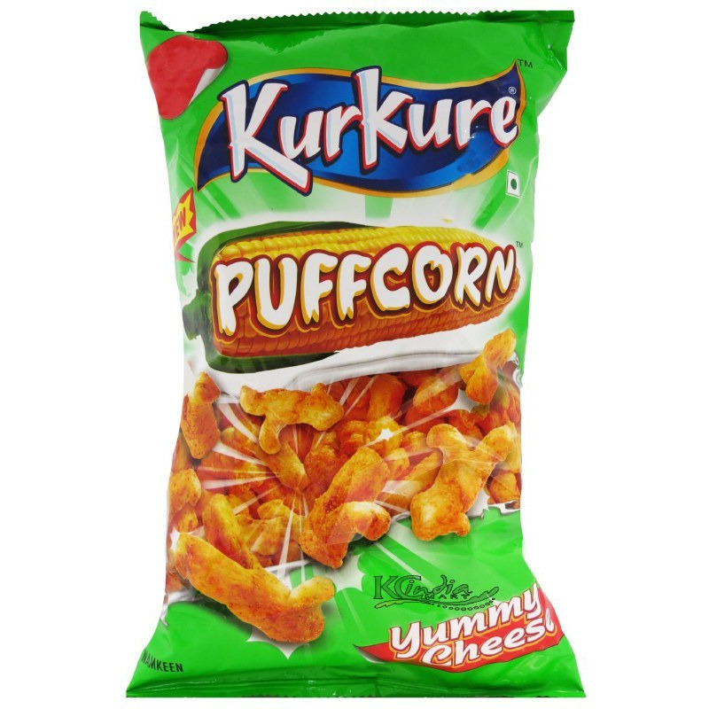Case of 60 - Kurkure Puffcorn Yummy Cheese - 2.1 Oz